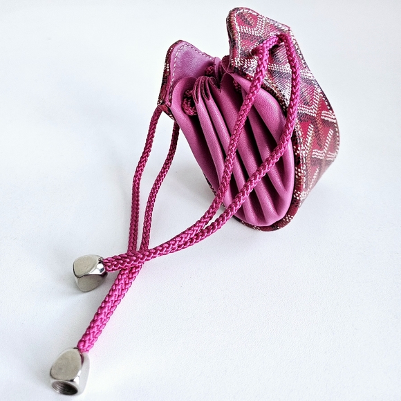 Goyard Herringbone Pink Small Pouch - Picture 2 of 8